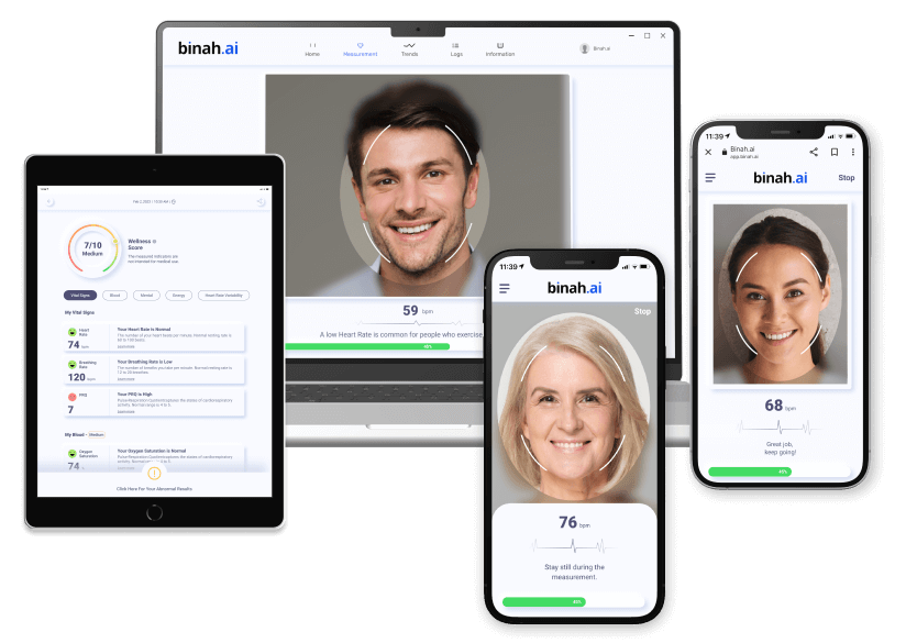 Video-based Vital Signs Monitoring - Binah