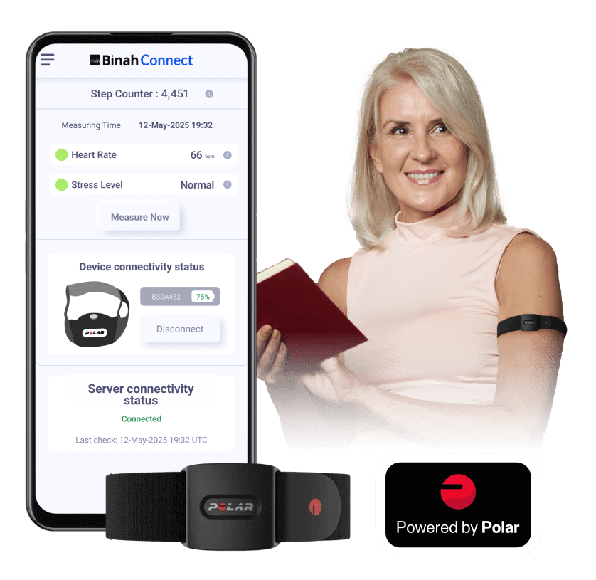 Binah Connect&lt;br&gt;&lt;span class=&quot;smaller-title&quot;&gt;When Continuous &lt;br&gt;Health and Wellness Monitoring &lt;br&gt; Is Essential &lt;/span&gt;